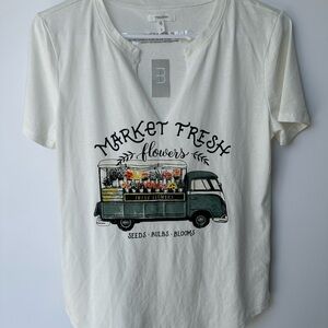 Maurices Classic White Tee NEW size S